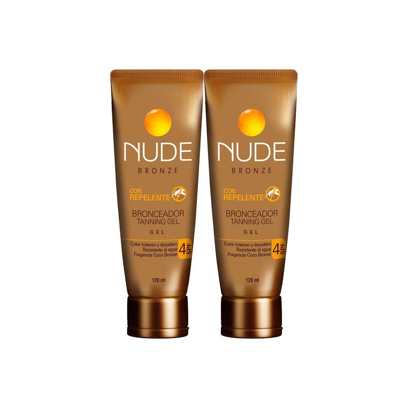 BRONC.NUDE BRONZE GEL SPF 4 120ML 2X P.E BRONCEADORES 