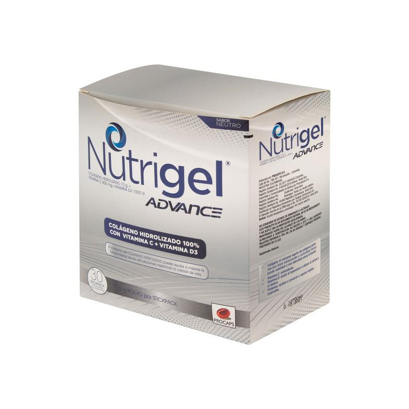 NUTRIGEL ADVANCE NEUTRO 30 UDS PC COLAGENASA