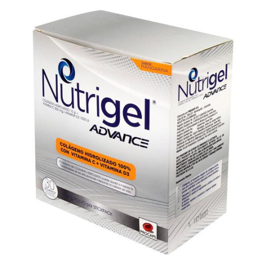 NUTRIGEL ADVANCE MANDARINA 30 UDS PC COLAGENASA