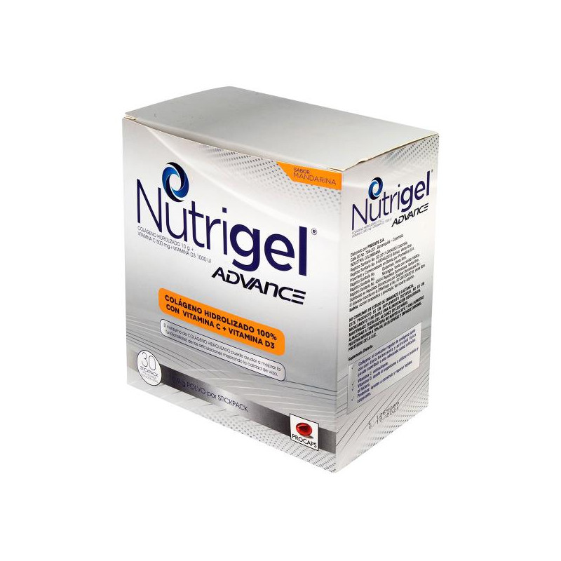 NUTRIGEL ADVANCE MANDARINA 30 UDS PC COLAGENASA