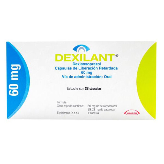 DEXILANT 60 MG 28 CAPSULAS (A)(DA) DEXLANSOPRAZOL
