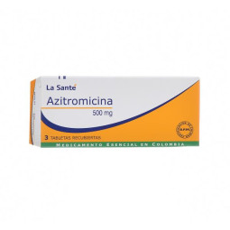 AZITROMICINA 500 MG 3 TABLETAS LS (PUMCV) AZITROMICINA