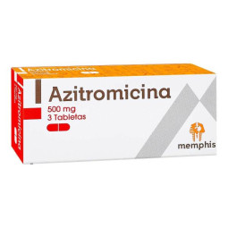 AZITROMICINA 500 MG 3 TABLETAS MP AZITROMICINA 
