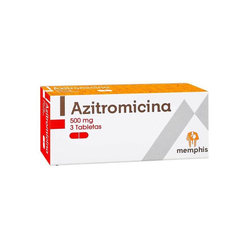 AZITROMICINA 500 MG 3 TABLETAS MP AZITROMICINA 
