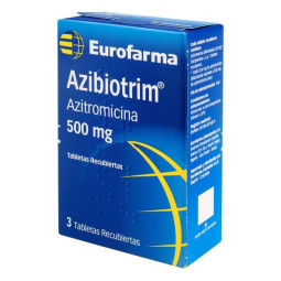 AZIBIOTRIM 500 MG 3 TABLETAS AZITROMICINA