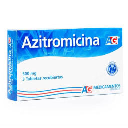 AZITROMICINA 500 MG 3 TABLETAS AG AZITROMICINA