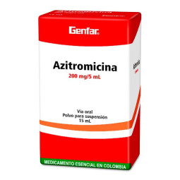 AZITROMICINA 200 MG SUSPENSION 15 ML GF AZITROMICINA