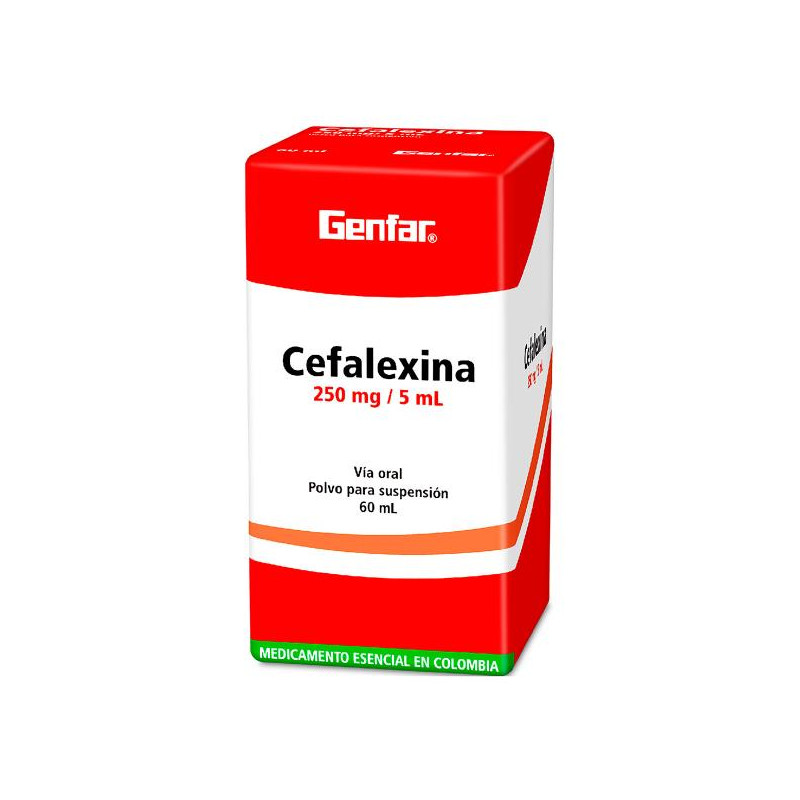 CEFALEXINA 250 MG SUSPENSION 60 ML GF CEFALEXINA