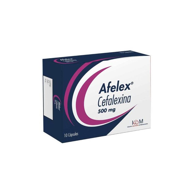 AFELEX 500 MG 10 CAPS ICOM (PUMCV) (CEFALEXINA)