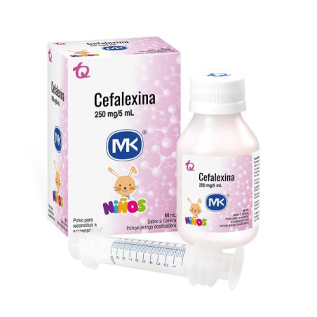 CEFALEXINA 250 MG SUSPENSION 60 ML MK CEFALEXINA