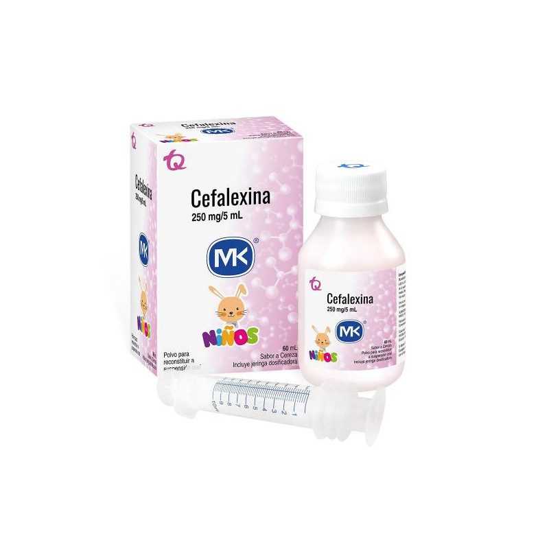 CEFALEXINA 250 MG SUSPENSION 60 ML MK CEFALEXINA
