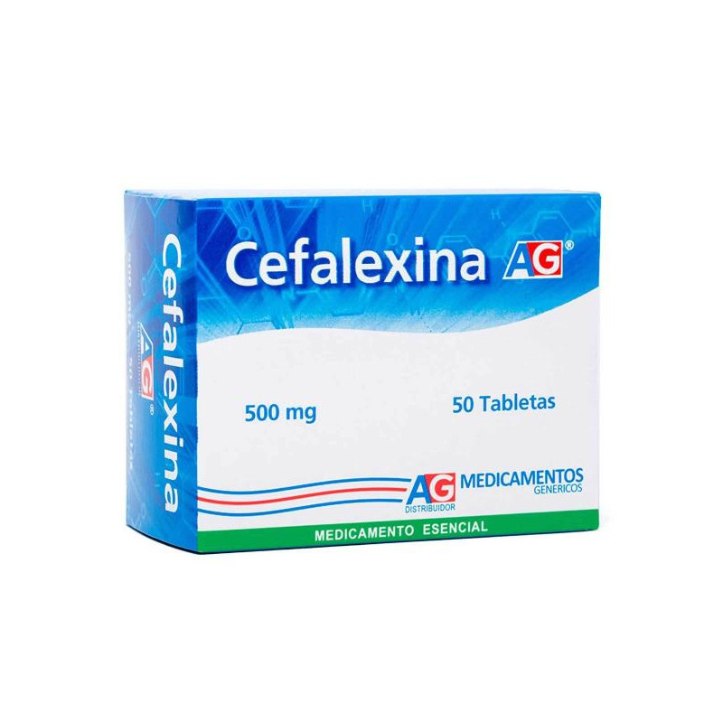 CEFALEXINA 500 MG 50 TABLETAS AG CEFALEXINA