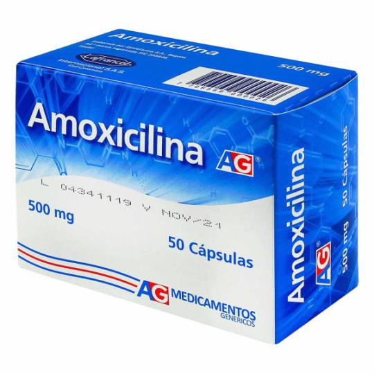 AMOXICILINA 500 MG 50 CAPSULAS AG AMOXICILINA