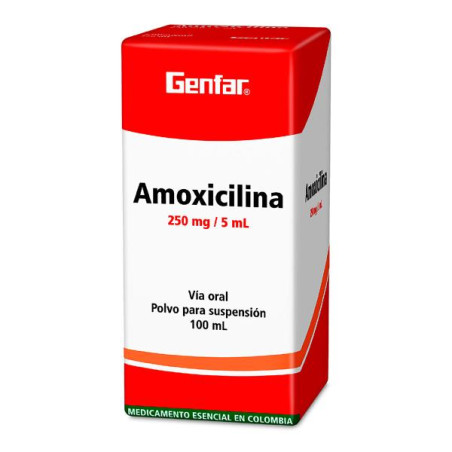 AMOXICILINA 250 MG SUSPENSION 100 ML GF AMOXICILINA