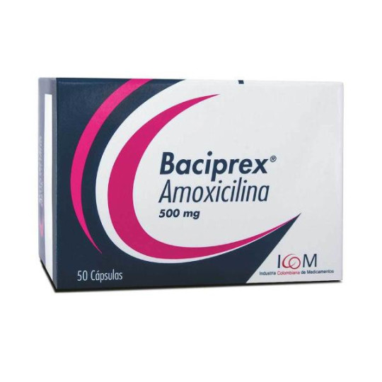 BACIPREX 500 MGS X 50 CAPS ICOM (PUMCV) (AMOXICILINA)
