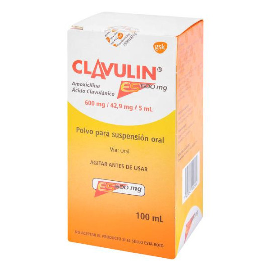 CLAVULIN ES 600 MG 100 ML (DA)(A) AMOXICILINA ACIDO CLAVULANICO