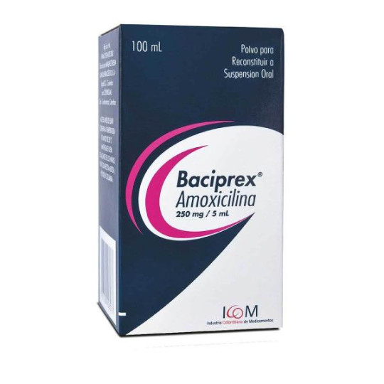 BACIPREX 250 MG SUSP. 100 ML ICOM (PUMCV) (AMOXICILINA) BACIPREX 250 MG SUSP. 100 ML ICOM (PUMCV) (AMOXICILINA)