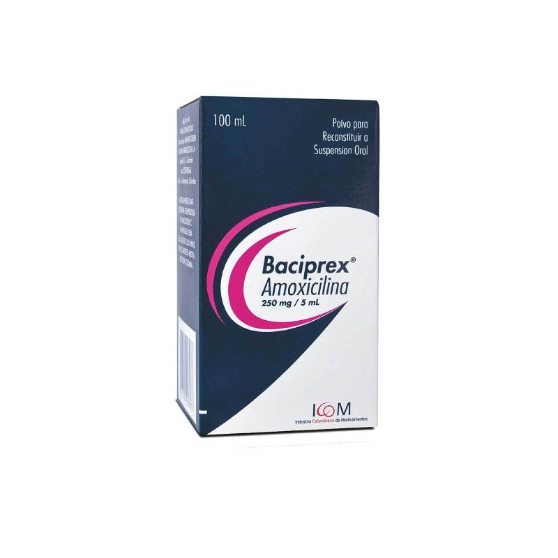 BACIPREX 250 MG SUSP. 100 ML ICOM (PUMCV) (AMOXICILINA) BACIPREX 250 MG SUSP. 100 ML ICOM (PUMCV) (AMOXICILINA)