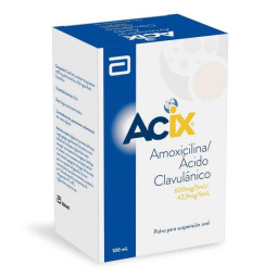 ACIX POLVO SUSP 600 MG-42.9 MG/5 ML 100 ML AMOXICILINA ACIDO