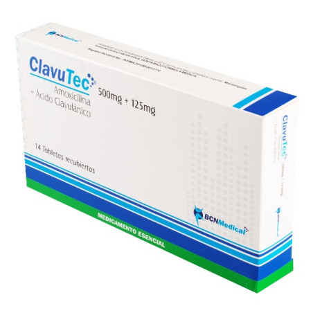 CLAVUTEC 500 MG 14 TABLETA AMOXICILINA ACIDO CLAVULANICO