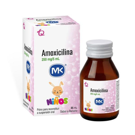 AMOXICILINA 250 MG SUSPENSION 45 ML MK AMOXICILINA