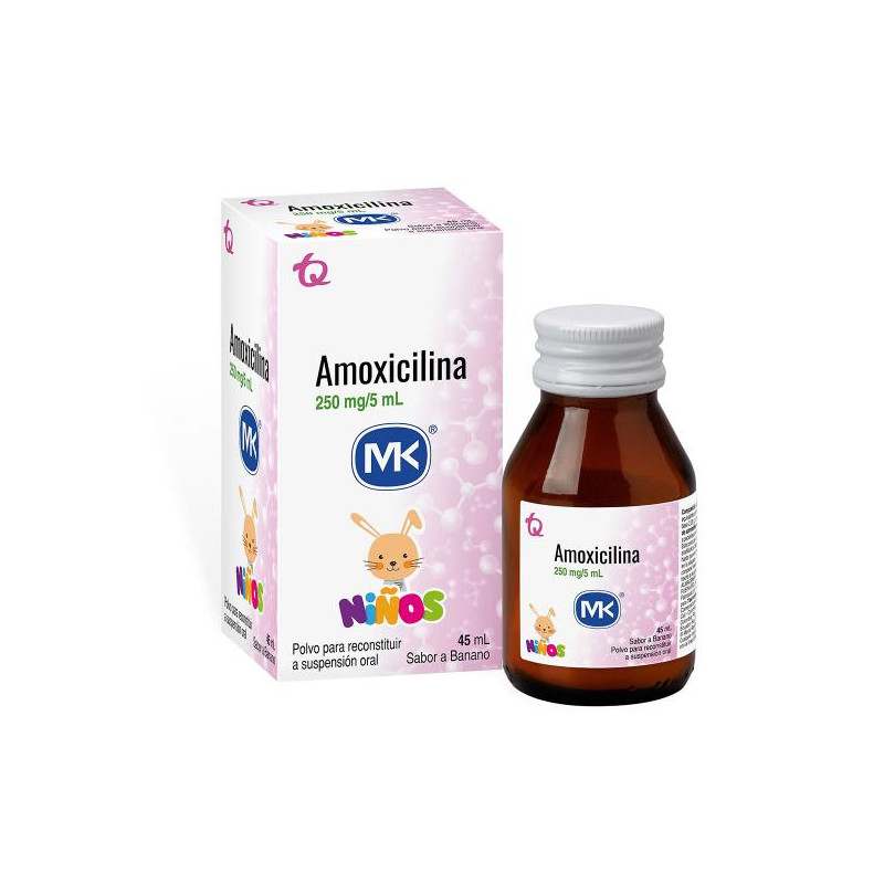 AMOXICILINA 250 MG SUSPENSION 45 ML MK AMOXICILINA