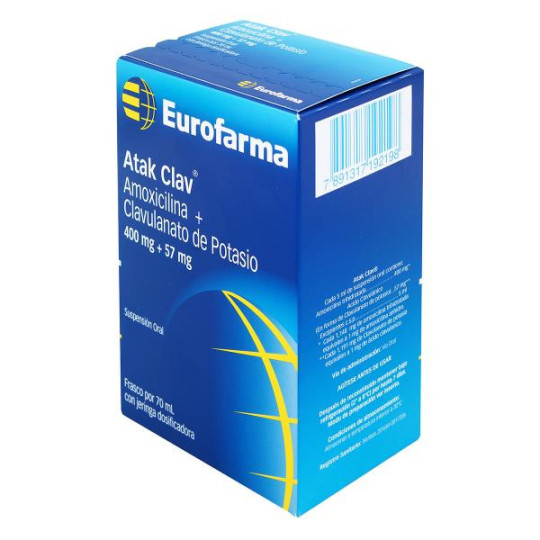 ATAK CLAV 400 MG SUSPENSION 70 ML AMOXICILINA ATAK CLAV 400 MG SUSPENSION 70 ML AMOXICILINA