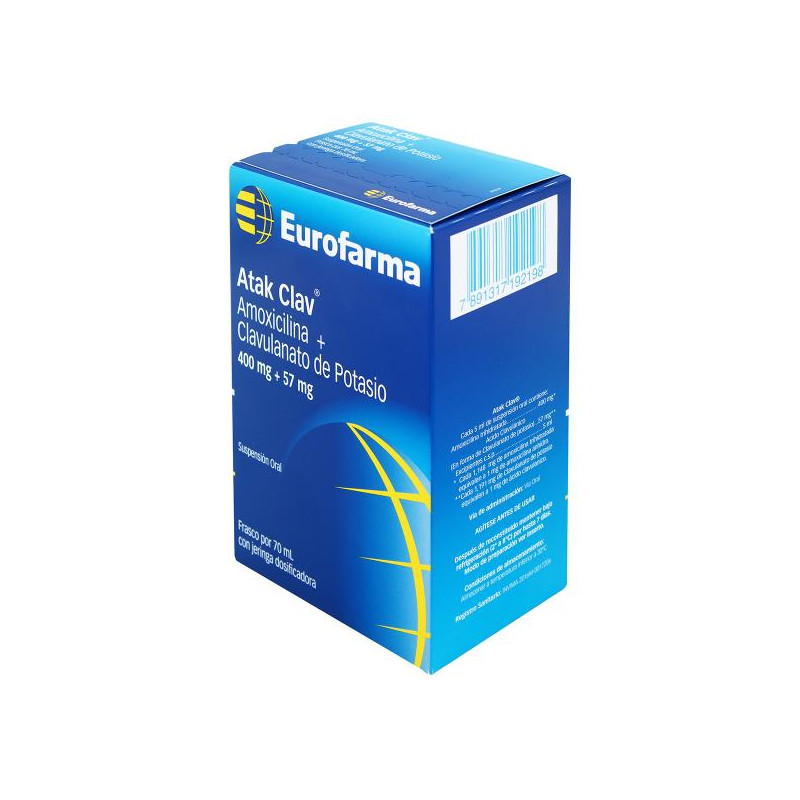 ATAK CLAV 400 MG SUSPENSION 70 ML AMOXICILINA ATAK CLAV 400 MG SUSPENSION 70 ML AMOXICILINA