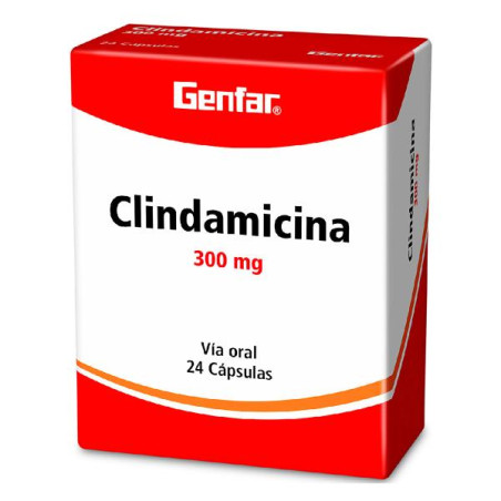 CLINDAMICINA 300 MG 24 CAPSULAS W CLINDAMICINA