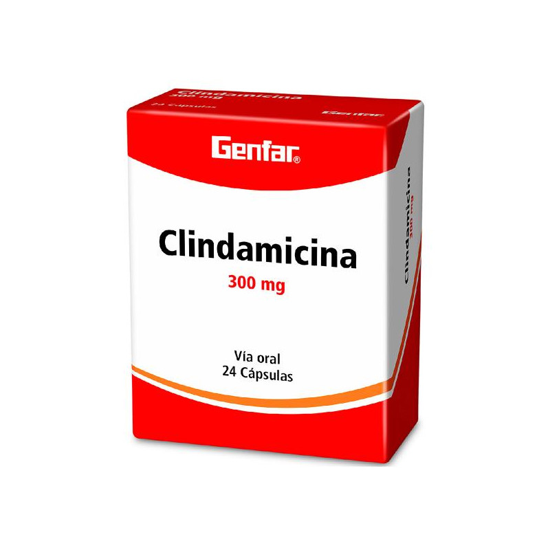 CLINDAMICINA 300 MG 24 CAPSULAS W CLINDAMICINA