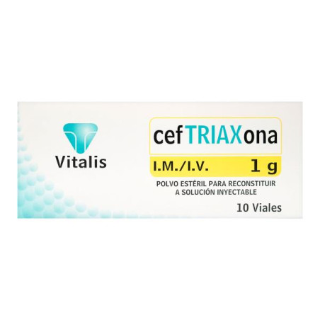 CEFTRIAXONA 1 G 10 AMPOLLAS VT CEFTRIAXONA