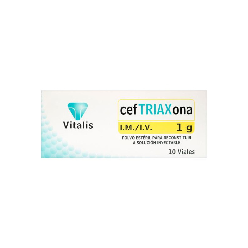 CEFTRIAXONA 1 G 10 AMPOLLAS VT CEFTRIAXONA