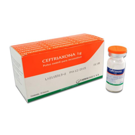 CEFTRIAXONA 1 GR 10 AMPOLLA RC CEFTRIAXONA 