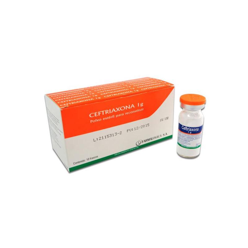 CEFTRIAXONA 1 GR 10 AMPOLLA RC CEFTRIAXONA 