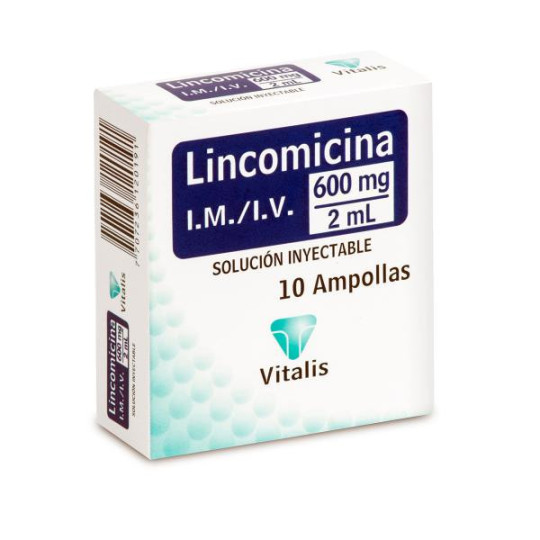 LINCOMICINA 600 MG/2ML 10 AMPOLLAS VT LINCOMICINA