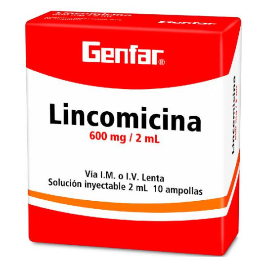 LINCOMICINA 600 MG 10 AMPOLLAS W LINCOMICINA