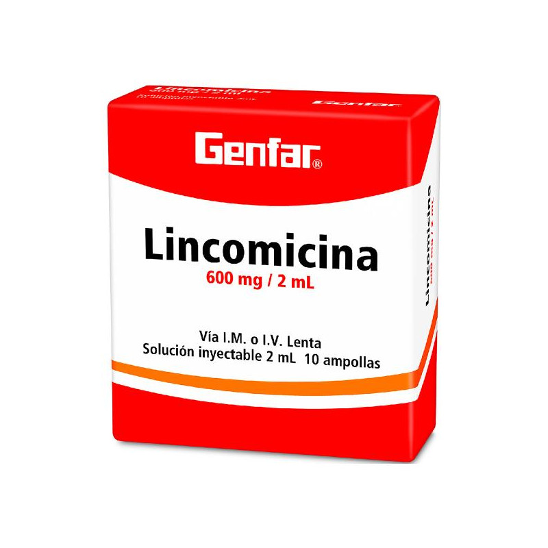 LINCOMICINA 600 MG 10 AMPOLLAS W LINCOMICINA