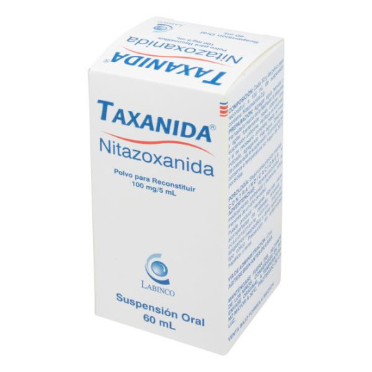 TAXANIDA SUSP 100 MGS X 60 ML (NITAZOXANIDA)