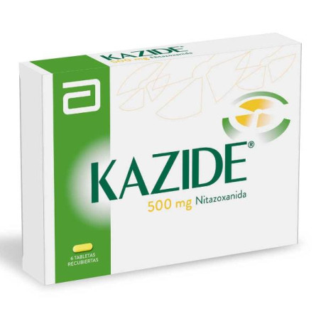 KAZIDE 500 MG 6 TABLETAS (DA) NITAZOXANIDA