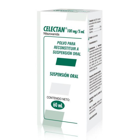 CELECTAN 100 MG SUSPENSION 60 ML (DA)(A) NITAZOXANIDA