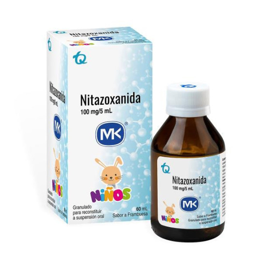 NITAZOXANIDA SUSP. 2% 100 MG 60 ML MK NITAZOXANIDA