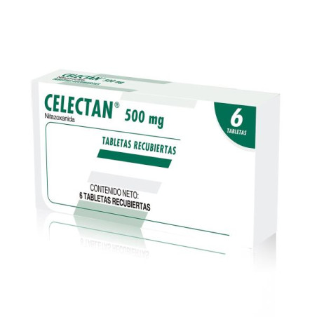 CELECTAN 500 MG 6 TABLETAS (DA)(A) NITAZOXANIDA