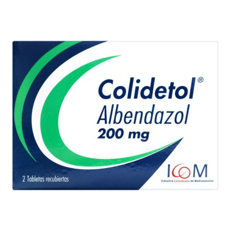 COLIDETOL 200 MGS X 2 TBS ICOM (PUMCV) (ALBENDAZOL)