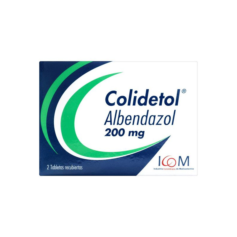 COLIDETOL 200 MGS X 2 TBS ICOM (PUMCV) (ALBENDAZOL)