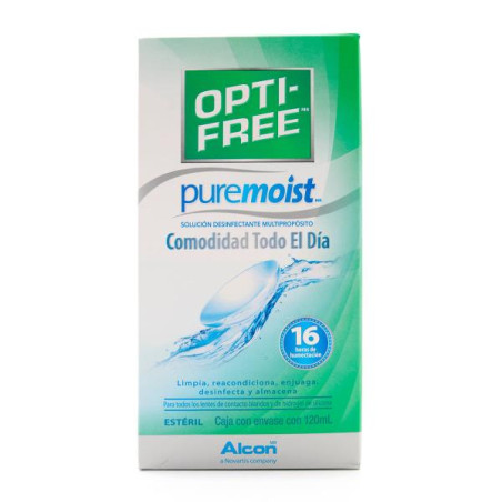 OPTIFREE PURE MOIST 120 ML SOLUCIONES PARA LENTES