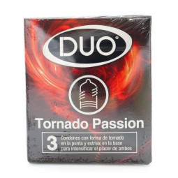 PRESERVAT.DUO TORNADO PASSION 3 UDS PRESERVATIVOS