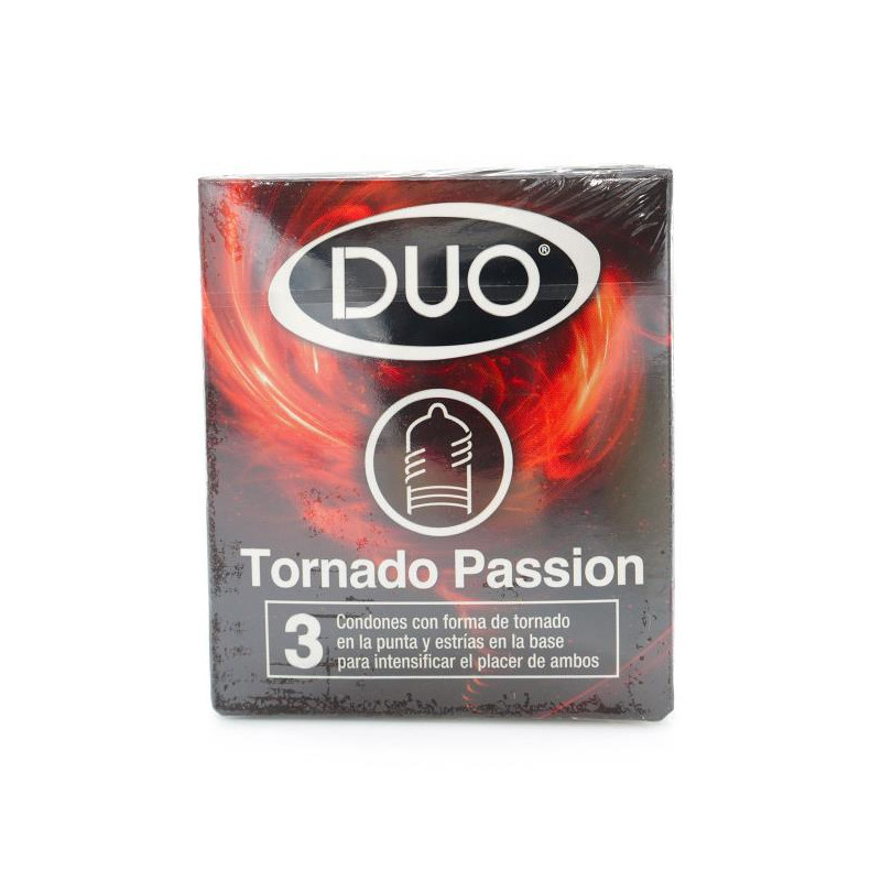 PRESERVAT.DUO TORNADO PASSION 3 UDS PRESERVATIVOS