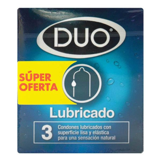 PRESERVAT.DUO NORMAL LUBRICADO 3 UDS S.O PRESERVATIVOS