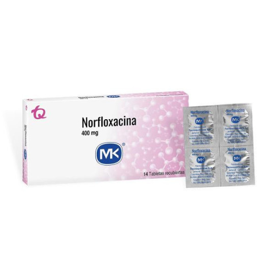 NORFLOXACINA 400 MG 14 TABLETAS MK NORFLOXACINA