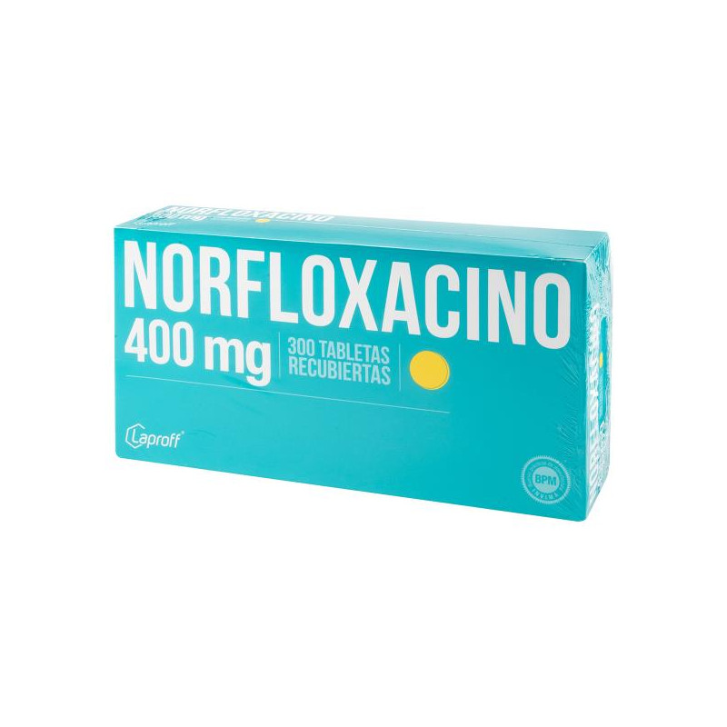 NORFLOXACINA 400 MG 300 TABLETAS LP NORFLOXACINA 